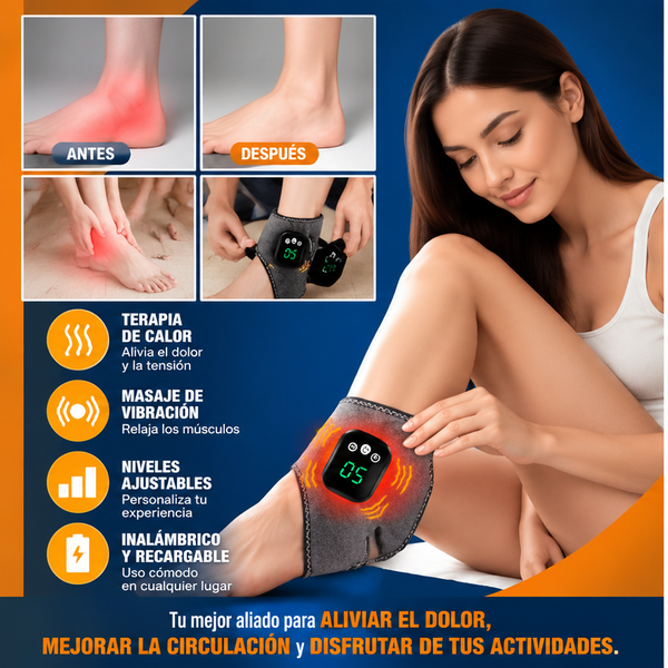 Tobillo Relax Pro™ – Calor y Masaje