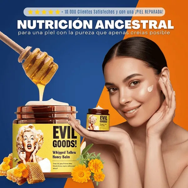 🔥Super Promo 2x1🔥Evil Goods! Hidratante de sebo de res con miel de Manuka