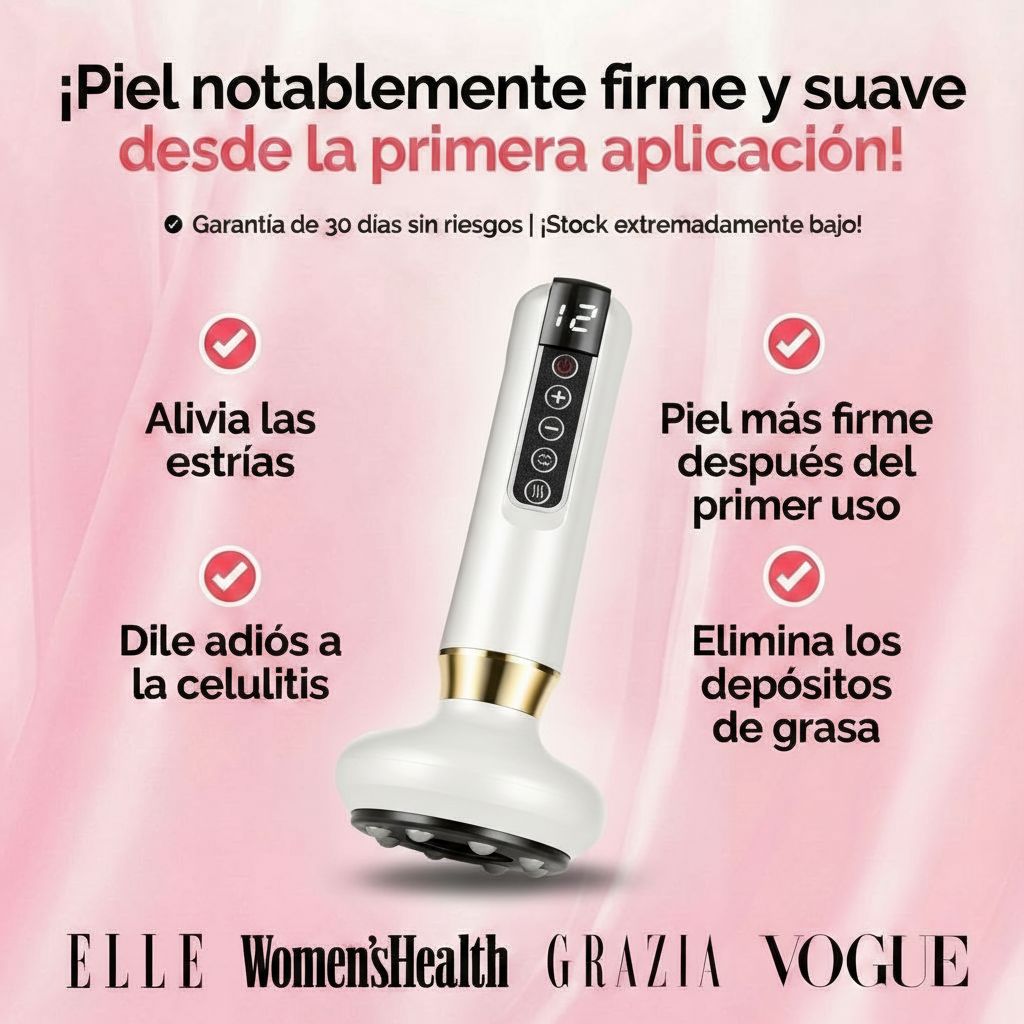 Masajeador anticelulitis con calor y succión