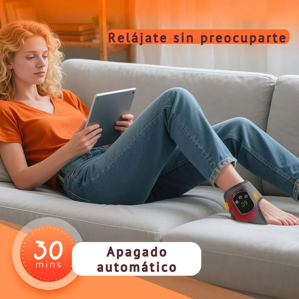 Kit Alivio Total™ | Masajeador EMS para Pies + Tobillera Inteligente con Calor + ENVÍOS GRATIS 🎁
