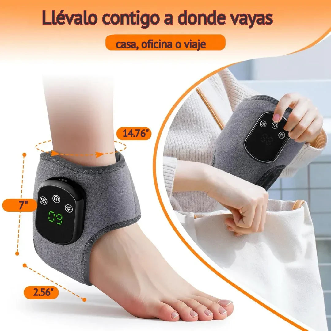 Kit Alivio Total™ | Masajeador EMS para Pies + Tobillera Inteligente con Calor + ENVÍOS GRATIS 🎁