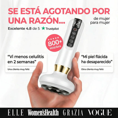 Masajeador anticelulitis con calor y succión